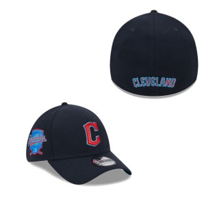 Cleveland Guardians Navy 2023 MLB Father's Day 39THIRTY Flex Hat