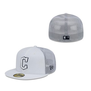 Cleveland Guardians 2022 Batting Practice 59FIFTY Fitted Hat White