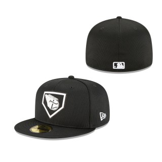 Cleveland Guardians Black 2022 Clubhouse 59FIFTY Fitted Hat