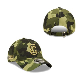 Cleveland Guardians New Era Camo 2022 Armed Forces Day 9TWENTY Adjustable Hat