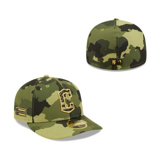 Cleveland Guardians New Era Camo 2022 Armed Forces Day Low Profile 59FIFTY Hat