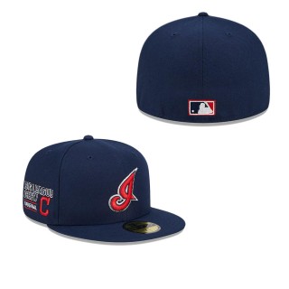 Cleveland Indians Navy Big League Chew Team 59FIFTY Fitted Hat