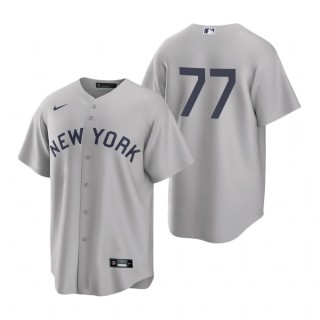 New York Yankees Clint Frazier Nike Gray 2021 Field of Dreams Replica Jersey