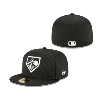 Men's Colorado Rockies Black 2022 Clubhouse 59FIFTY Fitted Hat