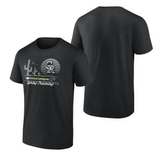 Colorado Rockies Black 2022 MLB Spring Training Cactus League Horizon Line T-Shirt