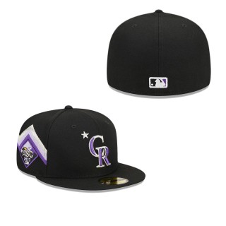 Colorado Rockies Black MLB All-Star Game Workout Fitted Hat