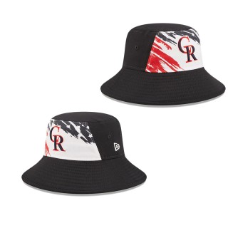 Men's Colorado Rockies Navy 2022 4th of July Independence Day Bucket Hat