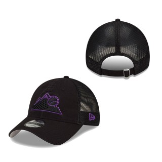 Colorado Rockies 2022 Batting Practice 9TWENTY Adjustable Hat Black