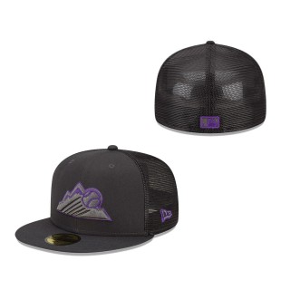 Colorado Rockies 2022 Batting Practice 59FIFTY Fitted Hat Graphite