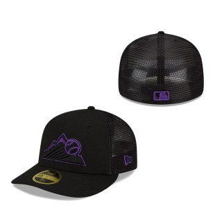 Colorado Rockies 2022 Batting Practice Low Profile 59FIFTY Fitted Hat Black