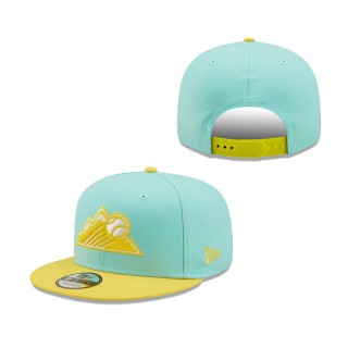 Colorado Rockies Spring Two-Tone 9FIFTY Snapback Hat Turquoise Yellow