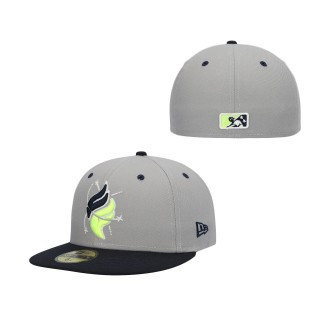 Columbia Fireflies Gray Authentic Collection Team Alternate 59FIFTY Fitted Hat