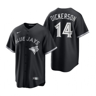 Blue Jays Corey Dickerson Nike Black White Replica Jersey