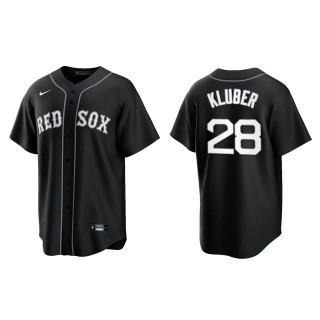Corey Kluber Boston Red Sox Nike Black White Replica Jersey