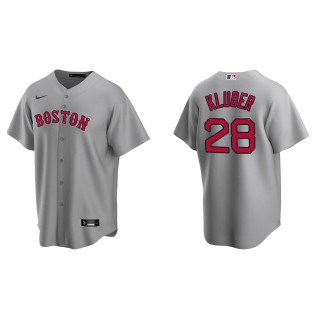 Corey Kluber Men's Boston Red Sox Nike Gray Road Replica Jersey