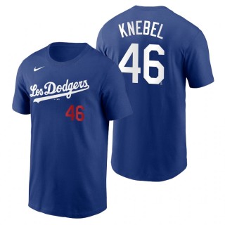 Los Angeles Dodgers Corey Knebel Royal 2021 City Connect Name Number T-Shirt