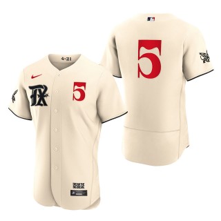 Corey Seager Rangers Cream City Connect Authentic Jersey