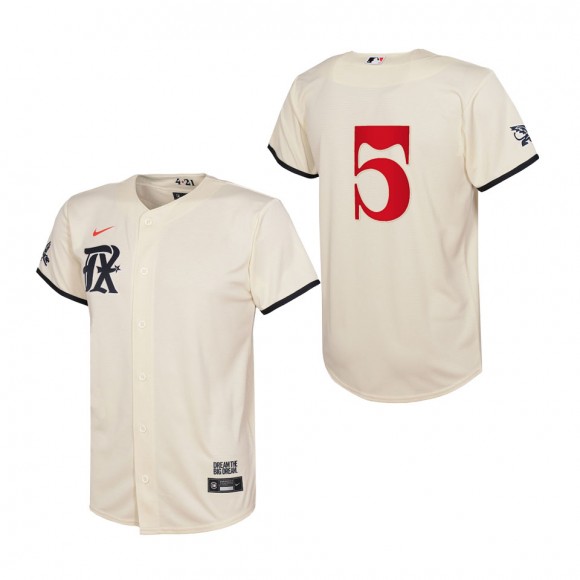 Corey Seager Youth Rangers Cream City Connect Replica Jersey