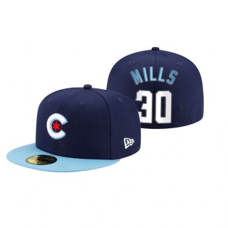 Cubs Alec Mills Navy 2021 City Connect Hat