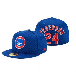 Cubs Joc Pederson Royal 2021 Clubhouse Hat