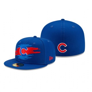 Cubs Royal Logo Tear Hat