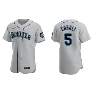 Curt Casali Seattle Mariners Gray Alternate Authentic Jersey
