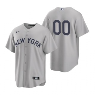 New York Yankees Custom Nike Gray 2021 Field of Dreams Replica Jersey