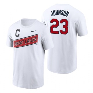 Daniel Johnson Indians 2021 Little League Classic White T-Shirt