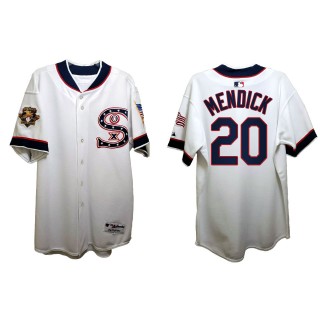 Danny Mendick Chicago White Sox 1917 Throwback Independence Day Stars Stripes Jersey