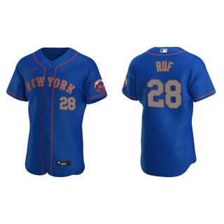 Men's New York Mets Darin Ruf Royal Authentic Jersey