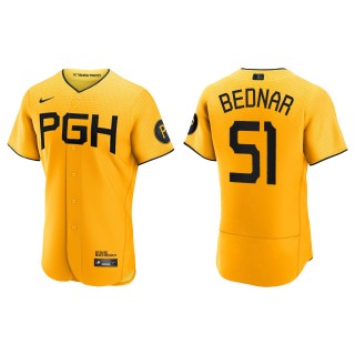 David Bednar Pittsburgh Pirates Gold City Connect Authentic Jersey