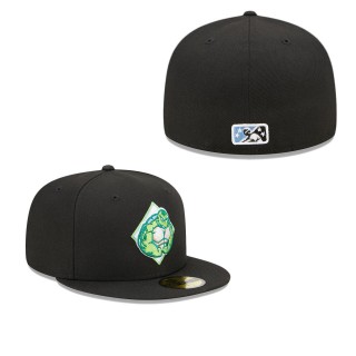 Daytona Tortugas Black Marvel x Minor League 59FIFTY Fitted Hat