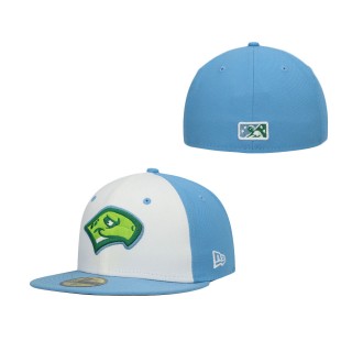 Daytona Tortugas White Authentic Collection Road 59FIFTY Fitted Hat