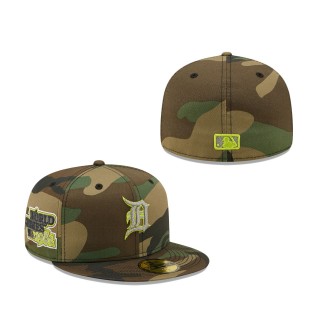 Detroit Tigers Cooperstown Collection 1984 World Series Woodland Reflective Undervisor 59FIFTY Fitted Hat Camo