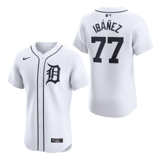 Detroit Tigers Andy Ibanez White Home Elite Player Jersey