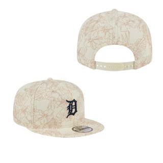Detroit Tigers Cream Spring Training Leaf 9FIFTY Snapback Hat