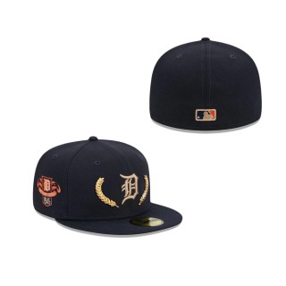Detroit Tigers Gold Leaf Fitted Hat