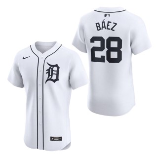 Detroit Tigers Javier Baez White Home Elite Player Jersey