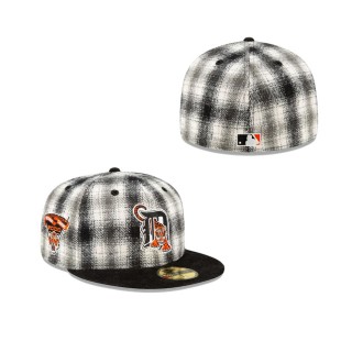 Detroit Tigers Just Caps Plaid 59FIFTY Fitted Hat