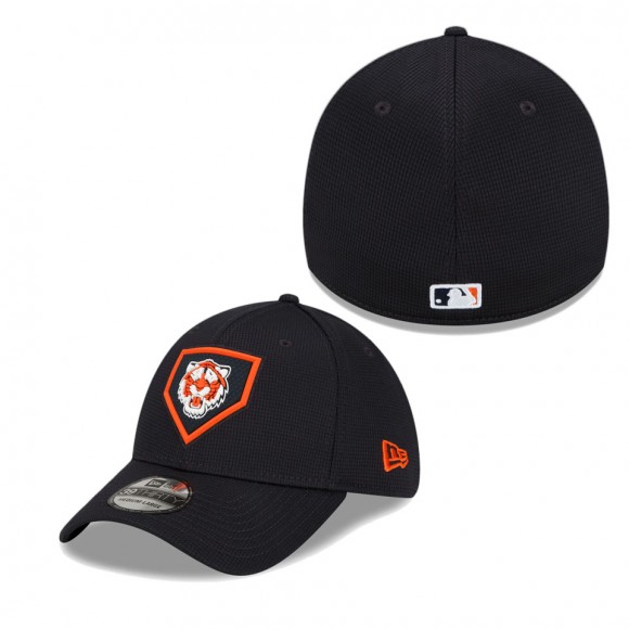 Men's Detroit Tigers Navy 2022 Clubhouse Alternate Logo 39THIRTY Flex Hat