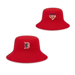 Detroit Tigers Red 2023 Fourth of July Bucket Hat