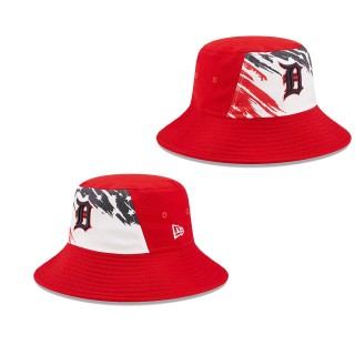 Men's Detroit Tigers Red 2022 4th of July Independence Day Bucket Hat