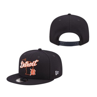 Detroit Tigers State 9FIFTY Snapback Hat Navy