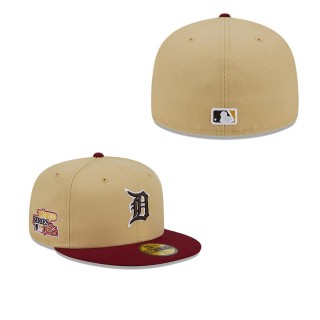 Detroit Tigers Vegas Gold Cardinal 59FIFTY Fitted Hat
