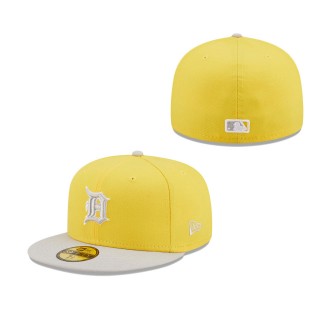 Men's Detroit Tigers Yellow Gray Spring Color Pack Two-Tone 59FIFTY Fitted Hat