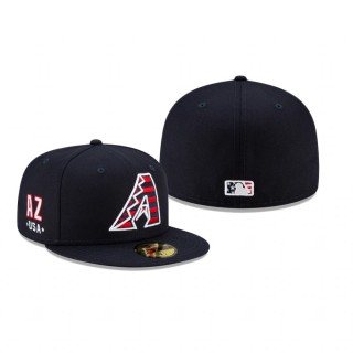 Diamondbacks Navy 4th of July 59FIFTY Fitted Hat