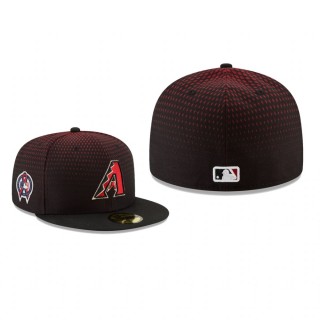 Diamondbacks Black 9/11 Remembrance Sidepatch 59FIFTY Fitted Hat