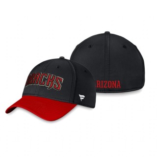 Arizona Diamondbacks Black Red Core Flex Hat