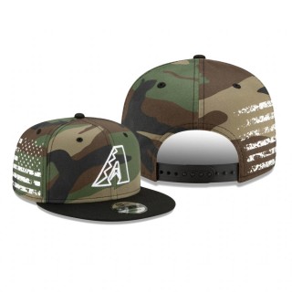 Arizona Diamondbacks Camo Flag Fade 9FIFTY Snapback Hat