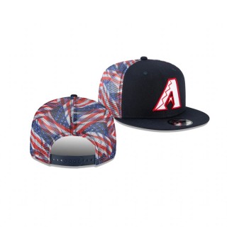Arizona Diamondbacks Navy Flag Mesh 9FIFTY Snapback Hat